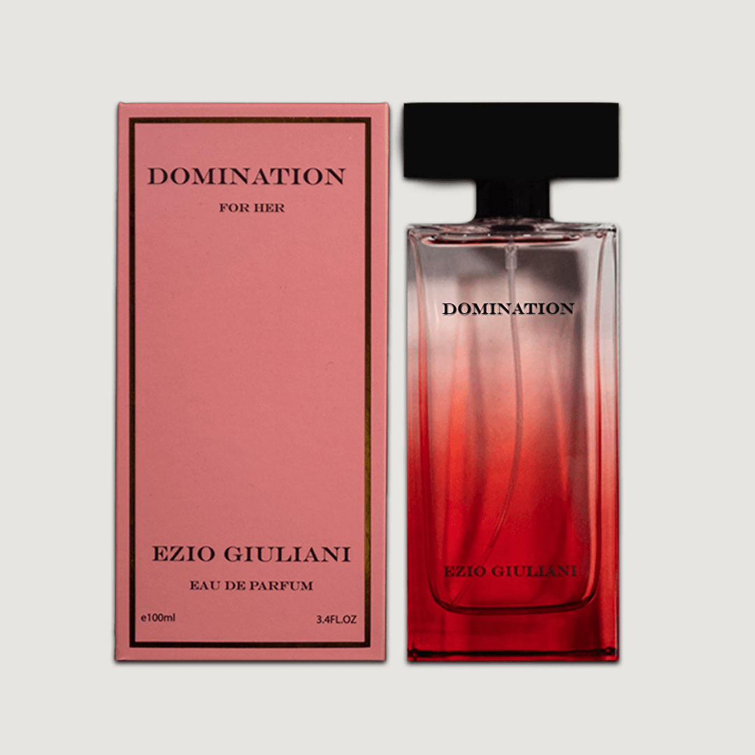 Domination for her perfume bottle and box 